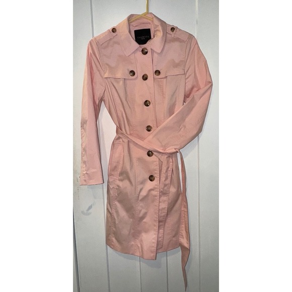 Talbots Jackets & Blazers - Talbots Petite light Pink Cotton Blend Belted Trench Coat Jacket SP PH5289